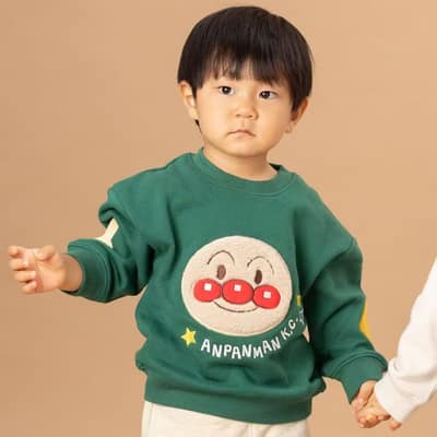 希家-麵包超人高端系列／衛衣-5號麵超綠,尺碼-140