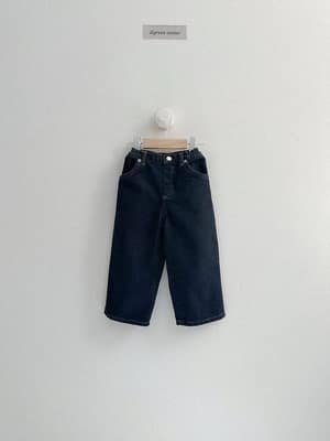 正韓-Digreen kids NODE DART牛仔褲／款式-黑藍,尺碼-XXL
