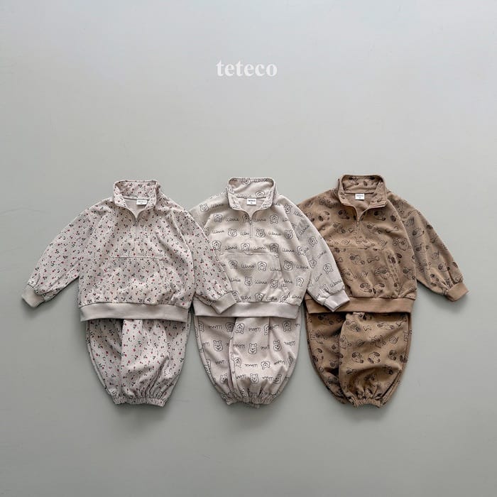 正韓🇰🇷-Teteco 可愛拉鏈套裝