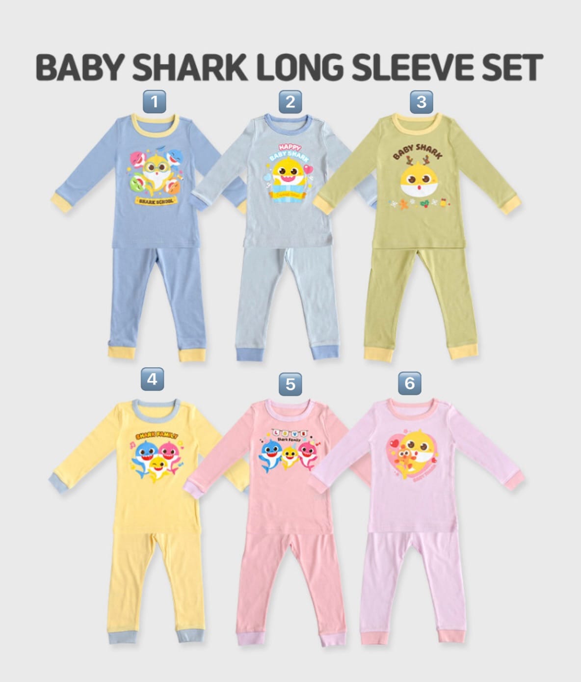 正韓🇰🇷-baby&I 鯊魚寶寶秋款居家服 商品詳情 1