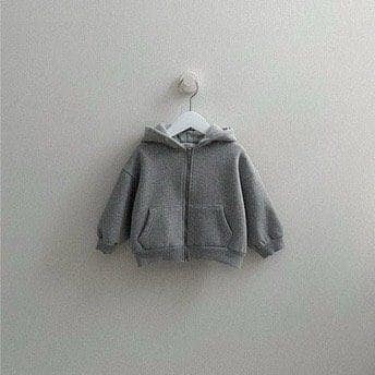 正韓🇰🇷-Digreenkids 拉鍊連帽外套／款式-深灰,尺碼-L