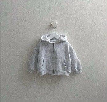 正韓🇰🇷-Digreenkids 拉鍊連帽外套／款式-淺灰,尺碼-S