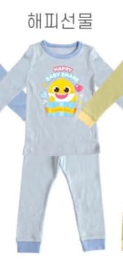 正韓🇰🇷-baby&I 鯊魚寶寶秋款居家服／款式-2號淺藍,尺碼-10